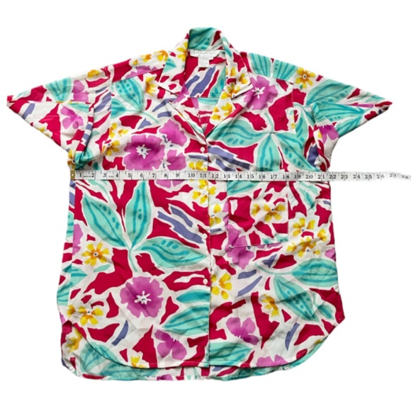 Vintage La Chine Classic by Galinda Wang Floral Shirt Size 10 - Picture 4 of 5